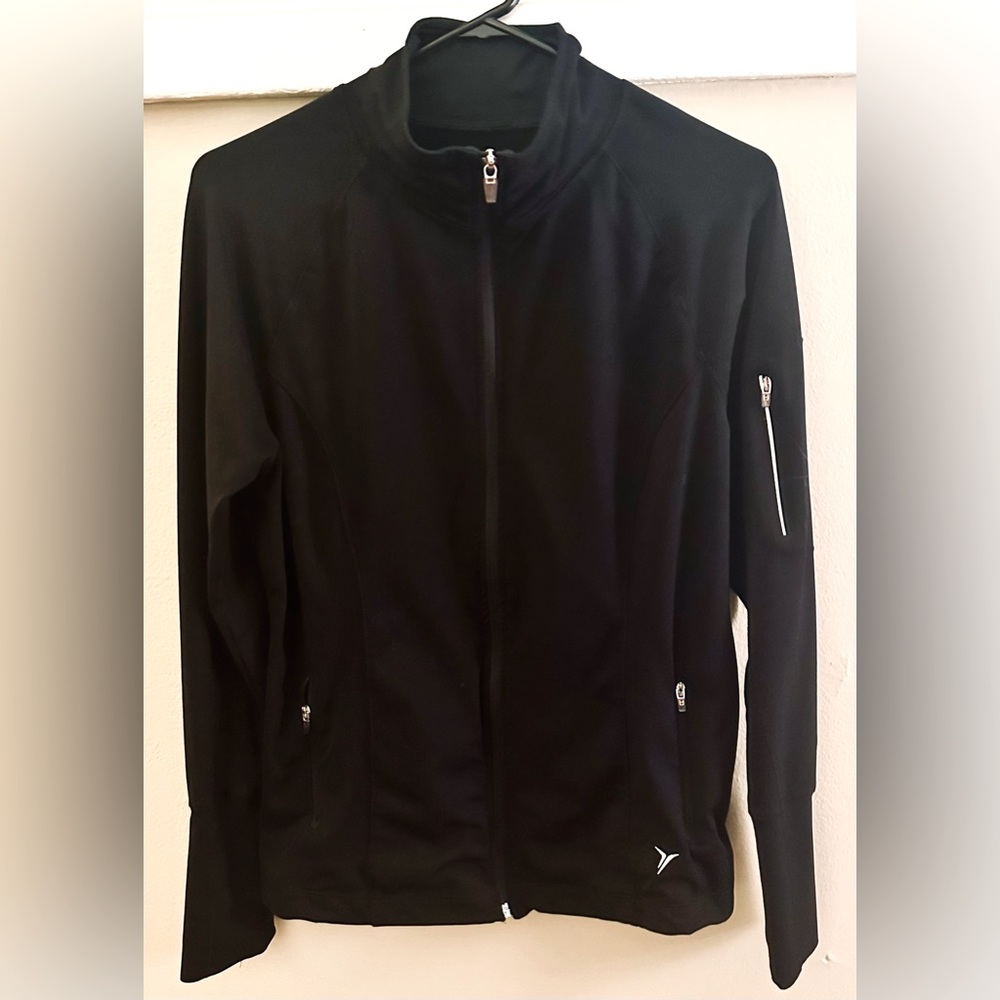 Black track jacket - size large